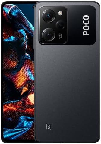 Xiaomi Poco X5 PRO 5G + 4G Volte Global Unlocked 128GB + 6GB GSM 6.67" 108 mp Triple Camera (ONLY Tmobile Mint Tello USA Market) + (Car Fast Car 51W Charger Bundle) (Black)