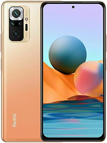 Xiaomi Redmi Note 10 Pro (128GB, 6GB) 6.67" Snapdragon 732G 5020mAh Battery Dual SIM GSM Unlocked Global 4G LTE (T-Mobile, Metro, Global) International Model (Fast Car Charger Bundle, Gradient Bronze)