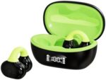 Xmenha Green Wireless Ear Clips Ear Buds Clip On Open Ear Earbuds Wireless Ear Clip Bone Conduction Headphones Ear Buds Headset Earphones Bone Conduction Earbuds Open Ear Bluetooth Headphones