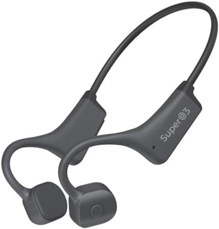 YouthWhisper Bone Conduction Headphones Bluetooth 5.2 - Open Ear Headphones with Noise Canceling Mics, Wireless Headset with QCC3024 Chip, Waterproof IP67 Rated, Multi-Point Pairing, Fast Charging