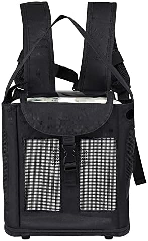Yxmeiguo Lightweight Portable Oxygen Concentrator Backpack for G3 Unit, Breathable POC Carrying Bag with Mesh Panels, Comfortable & Water Resistant Oxygen Backpack, Black
