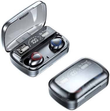 Zags True Wireless Earbuds, Auto Pairing Bluetooth V5.3, 80H Playtime Noise Cancelling HiFi 9D Stereo Ear Buds, 2000mAh Smart LED Display Case Built in Mic, Waterproof Headphones for Running & Sport
