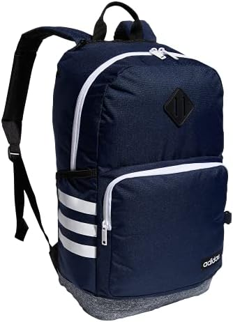 adidas Classic 3S 4 Backpack, Collegiate Navy/Jersey Onix Grey/White, One Size
