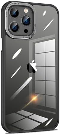 iPhone 15 Plus Case Black Clear Cool with Plated Metallic Frame Silicone Shockproof Slim Soft Simple Cover for iphone15 Plus