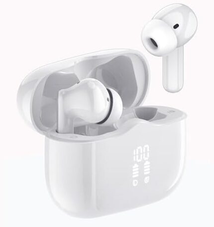 xinwld Wireless Earbuds, Headphones Wireless Bluetooth 5.3 Ear Buds, Wireless Headphones with Mic, LED Power Display Earphones with Charging Case Hi-Fi Stereo
