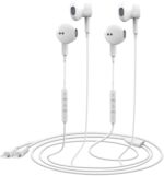 2 Pack-Apple Earbuds for iPhone Headphones [Apple MFi Certified] with Wired Lightning Earphones, Built-in Microphone & Volume Control, Compatible with iPhone 14/13/12/11/XR/XS/X/8/7/SE/Pro/Pro Max