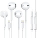 2 Pack Apple Earbuds for iPhone Headphones Wired Earphones (Built-in Microphone & Volume Control)[Apple MFi Certified] Noise Isolating Headsets for iPhone 14/13/12/11/XR/XS/X/8/Support All iOS System