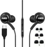 2023 Stereo Headphones for Samsung Galaxy S23 Ultra, Galaxy S22 Ultra, S21 Ultra, S20 Ultra & Note 10+ - Designed by AKG - with Microphone and Volume Remote Control - Black