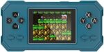 520 in 1 Retro Games Mini Game Consoles Handheld Retro Game Console - Crystal Press Buttons Rechargeable and Controller AV TV Output Gift for Kids and Adults (Peacock Blue)