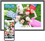 ARZOPA Digital Picture Frame 15.6" Large WiFi Digital Electronic Photo Frame with 32GB Storage, 1920x1080 FHD Touch Screen, Auto-Rotate, Share Photos or Videos Instantly via Frameo