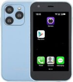 Acogedor Mini 3G Smartphone, 3.0 Inch SOYES XS15 Mini Smartphone with HD Camera, Quad Core, Dual Sim, WiFi, Cute Smartphone, 2GB 16GB Slim Mobile Phone (Blue)