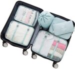 Adwaita 6 Set Packing Cubes, Travel Luggage Packing Organizers (Blue)