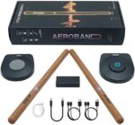 AeroBand PocketDrum 2 Plus Electric Air Drum Set Air Drum Sticks, Air Drum with Drumsticks, Pedals, Bluetooth and 8 Sounds, USB MIDI Function, Electronic Drum Set for Adults, Kids, Gift