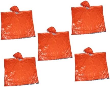 BESPORTBLE 2pcs emergency warm raincoat rain poncho survival thermal blankets safety overalls coverall raincoat