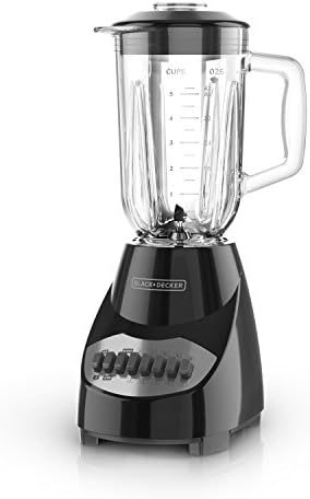 BLACK+DECKER 10-Speed Countertop Blender with 48oz Glass Jar and 4-point Stainless Steel Blade