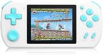 Beico Handheld Games for Kids Aldults with Built in 268 Classic Retro Video Games,3.0'' Color Screen Rechargeable Portable Arcade Gaming Player,Boys Girls Travel Electronics Toys Birthday Gift (White)
