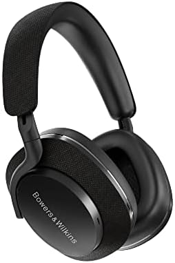 Bowers & Wilkins Px7 S2 Over-Ear Headphones (2022 Model) - All-New Advanced Noise Cancellation, Works with B&W Android/iOS Music App, Slim & Lightweight, 7-Hour Playback on 15-Min Quick Charge, Black
