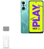 BoxWave Stand and Mount Compatible with Infinix Hot 20 Play - PivotTrack360 Selfie Stand, Facial Tracking Pivot Stand Mount - Winter White