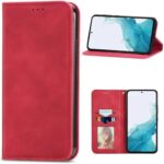 Compatible with Infinix Hot 11s Case,PU Leather Card Holder,Compatible with Infinix Hot 11s X6812 Magnetic Closure Flip Stand Wallet Cover Red