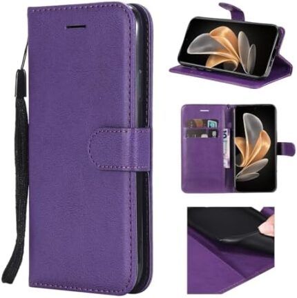 Compatible with Oppo A31 4G (2020) Cover,Compatible with Oppo A8 4G (2019) PU Leather Card Slot Magnetic Closure Flip Stand Wallet Protective Case Black