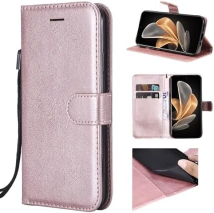 Compatible with Oppo Reno10 5G Cover,Compatible with Oppo Reno10 Pro 5G PU Leather Card Slot Magnetic Closure Flip Stand Wallet Protective Case Purple
