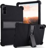 DUEDUE for Xiaomi Redmi Pad 10.61" 2022 Case, Soft Silicone Adjustable Stand Cover Shockproof Gel Tablet Cases with Kickstand for Xiaomi Redmi Pad 10.61 Inch(2022 Release), Black