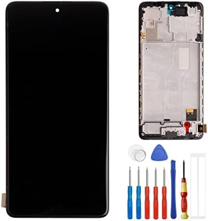 E-yiiviil LCD Display Compatible with Redmi Note 10 Pro 4G M2101K6G 6.67" LCD Display Touch Screen Assembly with Frame+ Tools