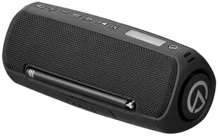 Emsonic Saver Portable Bluetooth Speaker, Waterproof Wireless Speaker with Bluetooth, FM Radio & Carbon Monoxide Detector, 24-Hr Playtime
