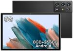 ExAchat Android 13 Tablet, 10.1 inch Tablet 8GB+256GB Tablet 24MP Triple Camera 8000mAh 2.4/5G WiFi,Bluetooth 5.0 GPS Tablets PC (Black)