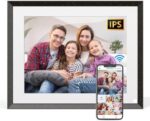 FULLJA 9.7 inch WiFi Smart Digital Photo Frame - Digital Picture Frame, Touch Screen, 32GB Storage, Auto-Rotate, Motion Sensor, Share Photos and Videos via App, Email, Gift for Family and Friends