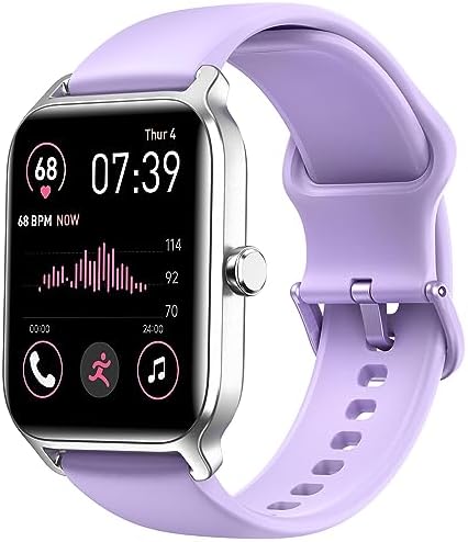 Fitpolo Smart Watches for Women Men, Alexa Built-in 1.8" Fitness Tracker Watch for Android iOS, Waterproof Activity Trackers with 100 Sports, GPS via Phone, Heart Rate Sleep SpO2 Monitor