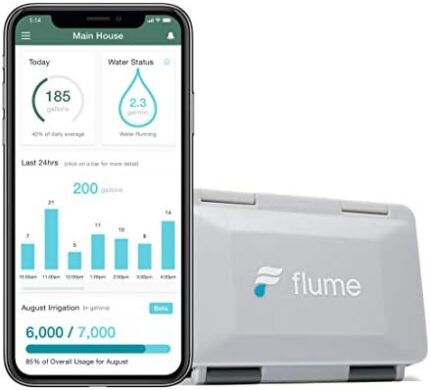 Flume 2 Smart Home Water Monitor & Water Leak Detector: Detect Water Leaks Before They Cause Damage. Monitor Your Water Use to Reduce Waste & Save Money. Installs in Minutes, No Plumbing Required