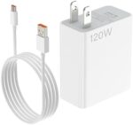 For Xiaomi Charger 120W Hypercharge Fast Wall Charger Block for Xiaomi 14 13 12 12t 12s Pro Lite Redmi Note K60 K50 12 11 Pro Plus Black Shark 3 4 5 Poco X5 F4 X4 Gt Mi Turbo 3.3ft 6A USB Type C Cable