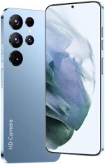 HTTWCOD 4G Unlocked Android Phone, H23 5000mAh Cellphone, 6.82inch FHD 24+64MP Smartphone 6GB+128GB with Dual SIM/Face ID/GPS/Fingerprint (Blue)