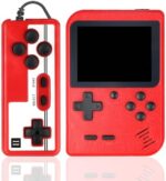 Hikonia Handheld Game Console,Portable Retro Video Game Console with 500 Classical Games,3.0 Inches Screen,1020mAh Rechargeable Battery,Support for TV & Two Players,Gift for Kids & Adult Red