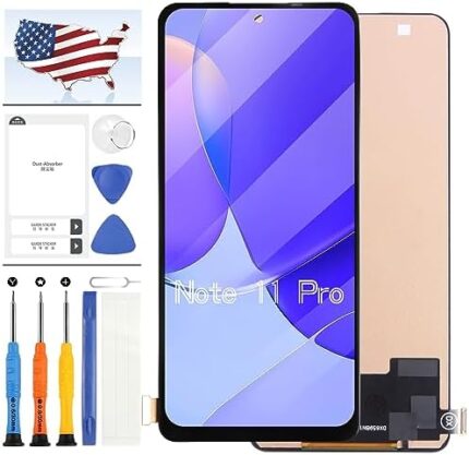 INCELL for Xiaomi Redmi Note 11 Pro Screen Replacement for Redmi Note 11 Pro Screen Replacement Kit 2201116TG 2201116TI LCD Display Touch Digitizer Assembly Parts (Not Original)