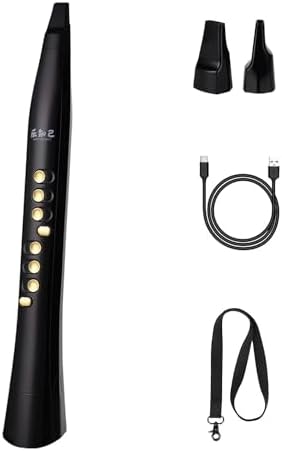 INGPARTNER Y8 Digital Wind Instrument Synthesizer, Electronic Wind Instrument/EWI with Bluetooth,2 Nozzles,2 Fingerings,94 Tones,12 Keys,20W Speaker plug in Headphone, Audio for Kids Adults Beginners