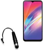 Infinix Hot S4 Stylus Pen, BoxWave® [Mini Capacitive Stylus] Small Rubber Tip Capacitive Stylus Pen for Infinix Hot S4 - Jet Black