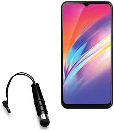 Infinix Hot S4 Stylus Pen, BoxWave® [Mini Capacitive Stylus] Small Rubber Tip Capacitive Stylus Pen for Infinix Hot S4 - Jet Black