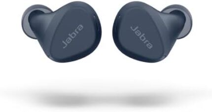 Jabra Elite 4 Active in-Ear Bluetooth Earbuds – True Wireless Earbuds with Secure Active Fit, 4 Built-in Microphones, Active Noise Cancellation and Adjustable HearThrough Technology – Navy
