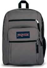 JanSport Laptop Backpack, Graphite Grey - Computer Bag with 2 Compartments, Ergonomic Shoulder Straps, 15” Laptop Sleeve, Haul Handle - Rucksack