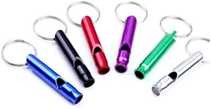 KOMBIUDA 6pcs Survival Whistle Survival Equipment Safety Whistle Aluminum Whistle Emergency Whistle Survival Supplies Whistle for Camping Aluminum Alloy Tool