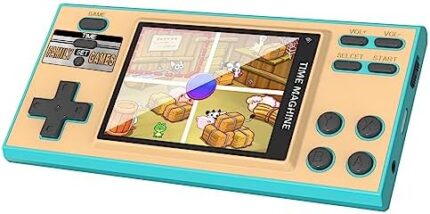 Kids Handheld Game with 200 Video Games for Kids, 16 Bit Games Travel Toys, 3 Inch Screen Pocket Game, Electronic Learning & Education Toys Game System, Gifts for Boys and Girls (Blue)