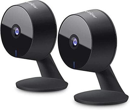 Laview Security Camera HD 1080P(2 Pack),Baby Monitor Motion Detection, Two-Way Audio, Night Vision, Wi-Fi Indoor Surveillance Wired for Baby/pet,Compatible with Alexa,Cloud Service (US Server)