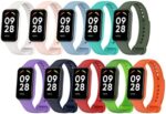 Lemspum Sport Silicone Wrist Bands Compatible with Xiaomi Redmi Band 2 Replacement Accessories Strap Waterproof One Size 5.5"-8.7"