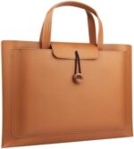 MCUIATN Laptop Tote Bag 15.6 Inch Business Vintage Waterproof Leather Computer Bags Office Work Bag Briefcase