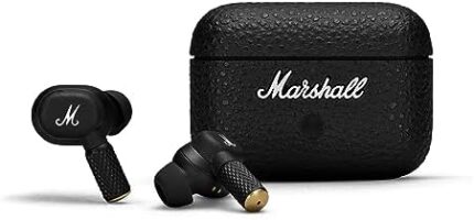 Marshall Motif II True Wireless Active Noise-Canceling Earbuds Headphones, Black