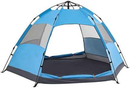 MoNiBloom Camping Tent 1-2 Person Dome Tent Ultralight Easy Set Up and Carry Family Tent Backpacking Portable Lightweight Tent for Outdoor Beach Backpacking Hiking Car Trip, Blue