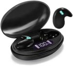 Mudtun Sleep Earbuds for Sleeping Invisible Earbuds Wireless Bluetooth Earphone IPX5 Waterproof Smallest Tiny Earbuds Hidden Headphones Small Ears Sleep Buds with Charging Case（Grey）
