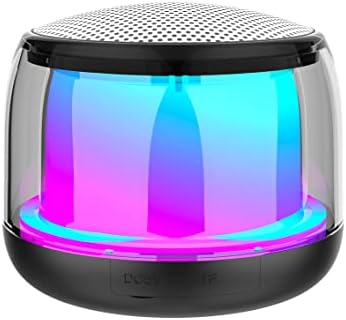 NIUTA Portable Bluetooth Speakers with Colorful Lights, Loud Sound, Small Bluetooth Speaker with Wireless Stereo Pairing, Mini Gifts for Kids, Teen, Girls, Boys, Women
